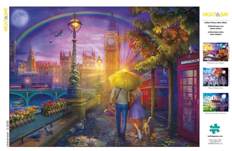 Buffalo Games - London Rain - 1000 Piece Jigsaw Puzzle - Image 5